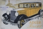 Preview: Adler Favorit Modelprogram 1930 Carbrochure (2086)